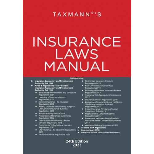 Taxmann's Insurance Laws Manual 2023